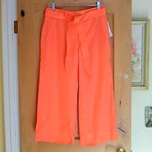 NWT Lands' End Wide Leg Cropped Pants